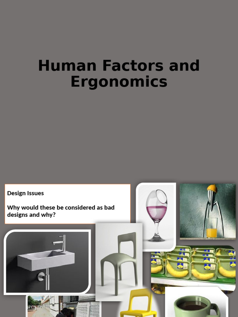 Human Factors in Ergonomic Design | PDF | Level Of Measurement ...