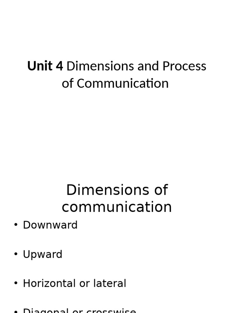 Communication Dimensions in Organizations | PDF | Communication ...