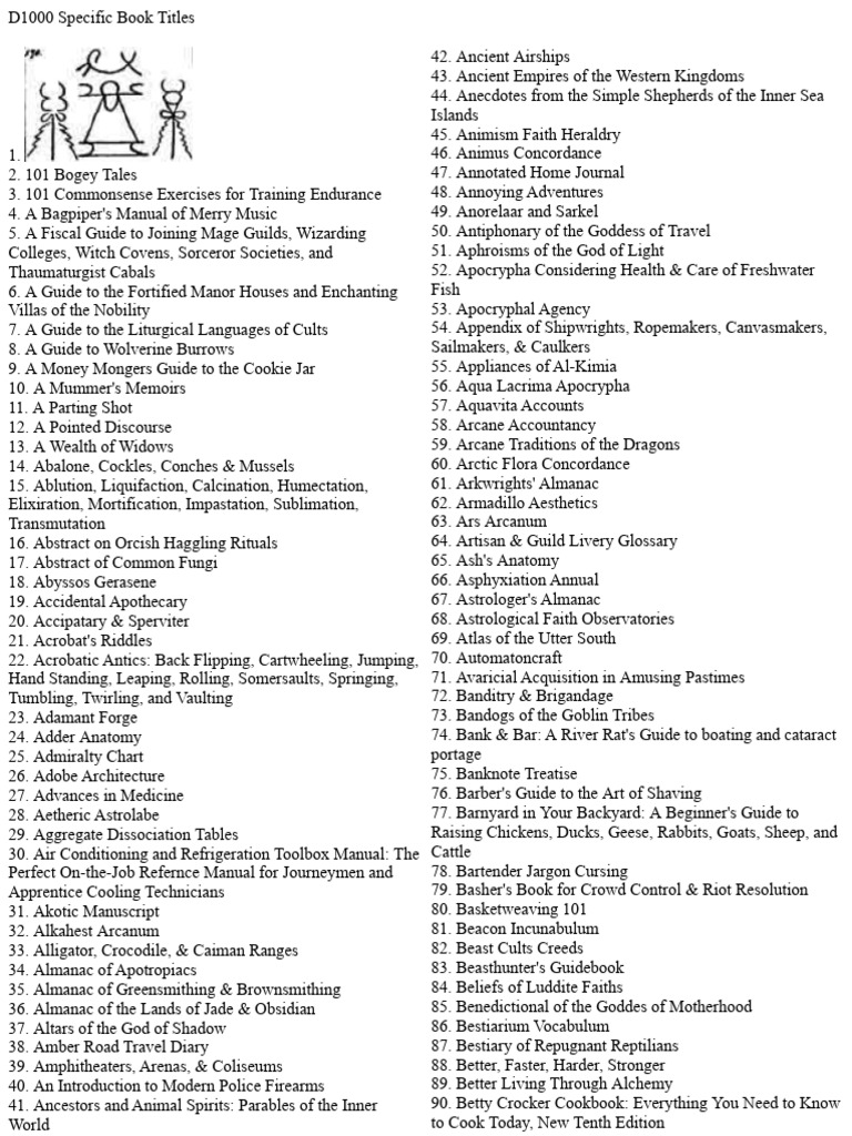 Comprehensive Guide to Book Titles | PDF