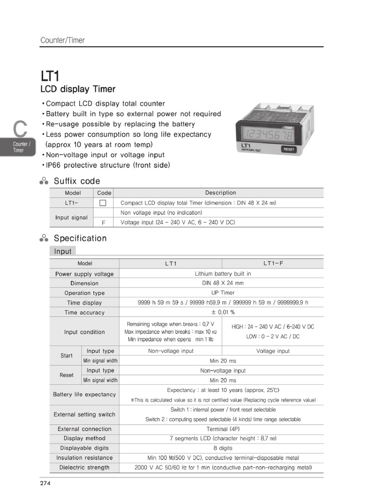 LT1 Timer | PDF