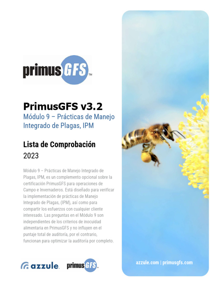 PGFS-ND-019s-R0-PrimusGFS-v3.2-Checklist-MOD9 | PDF