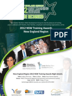 2012 NSW Training Awards New England Region