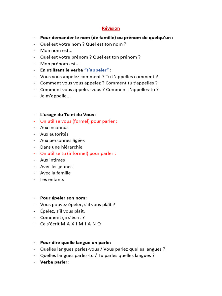 Guide de conversation en français | PDF | Langues | Études des langues ...