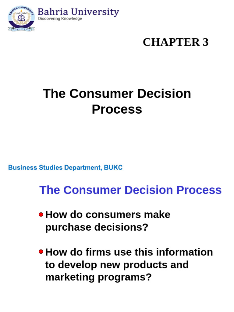 Understanding the Consumer Decision Process | PDF | Behavior | Decision ...