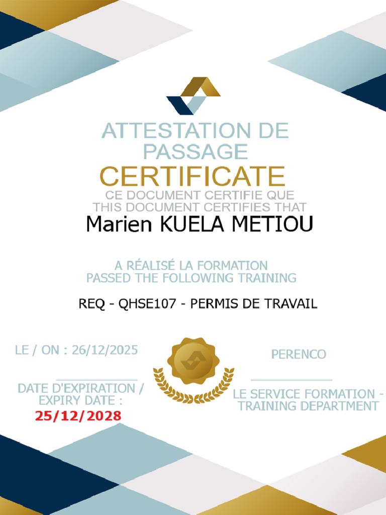 Certificate | PDF