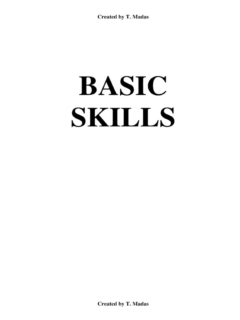 Basic Skills Student Version | PDF