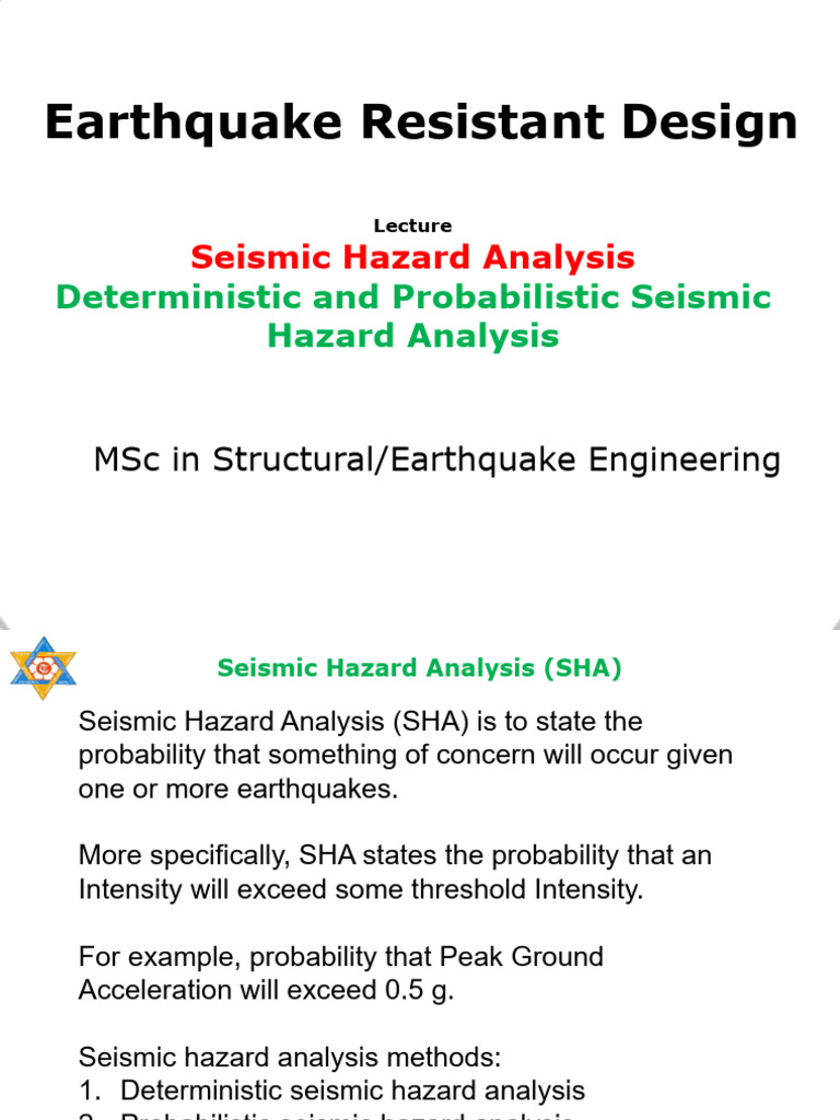 Seismic Hazard Analysis Methods Explained | PDF | Earthquakes | Moment ...