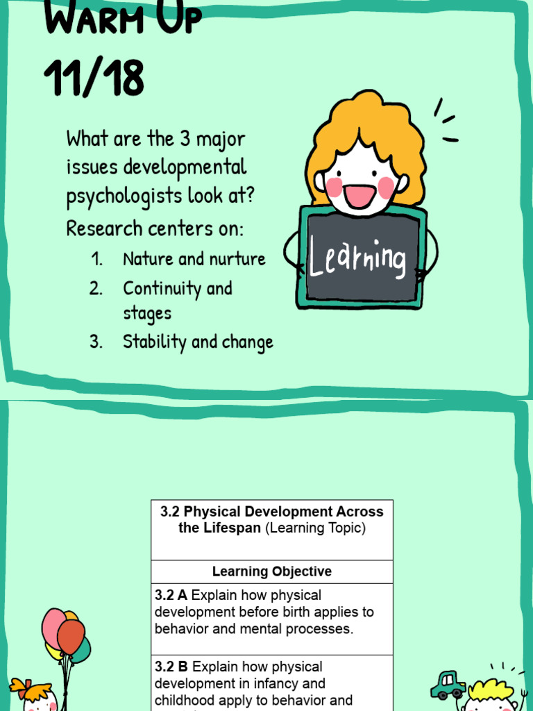 Key Issues in Developmental Psychology | PDF | Prenatal Development | Fetus