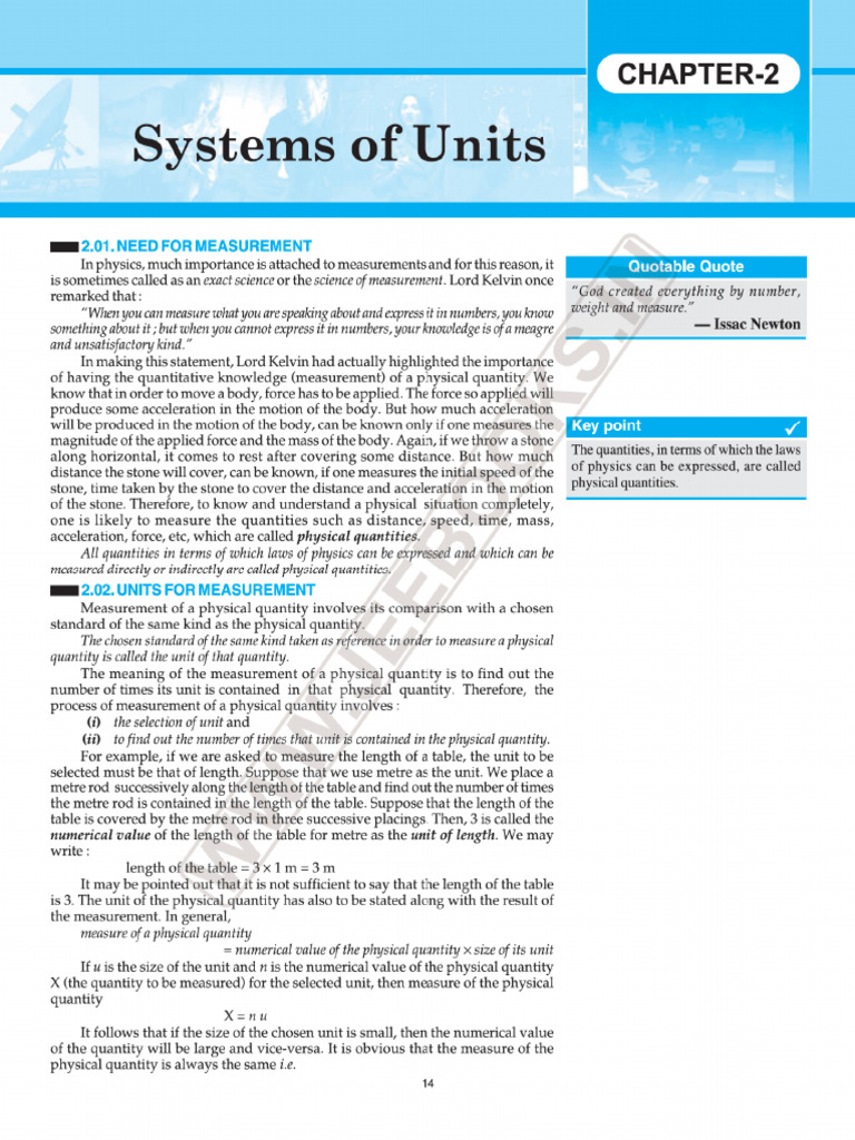 1.2 Systems of Units | PDF