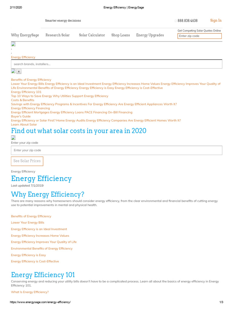Benefits of Energy Efficiency Explained | PDF | Efficient Energy Use ...