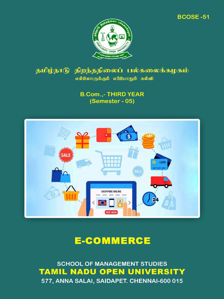 B.Com E-Commerce Course Syllabus | PDF | E Commerce | Marketing