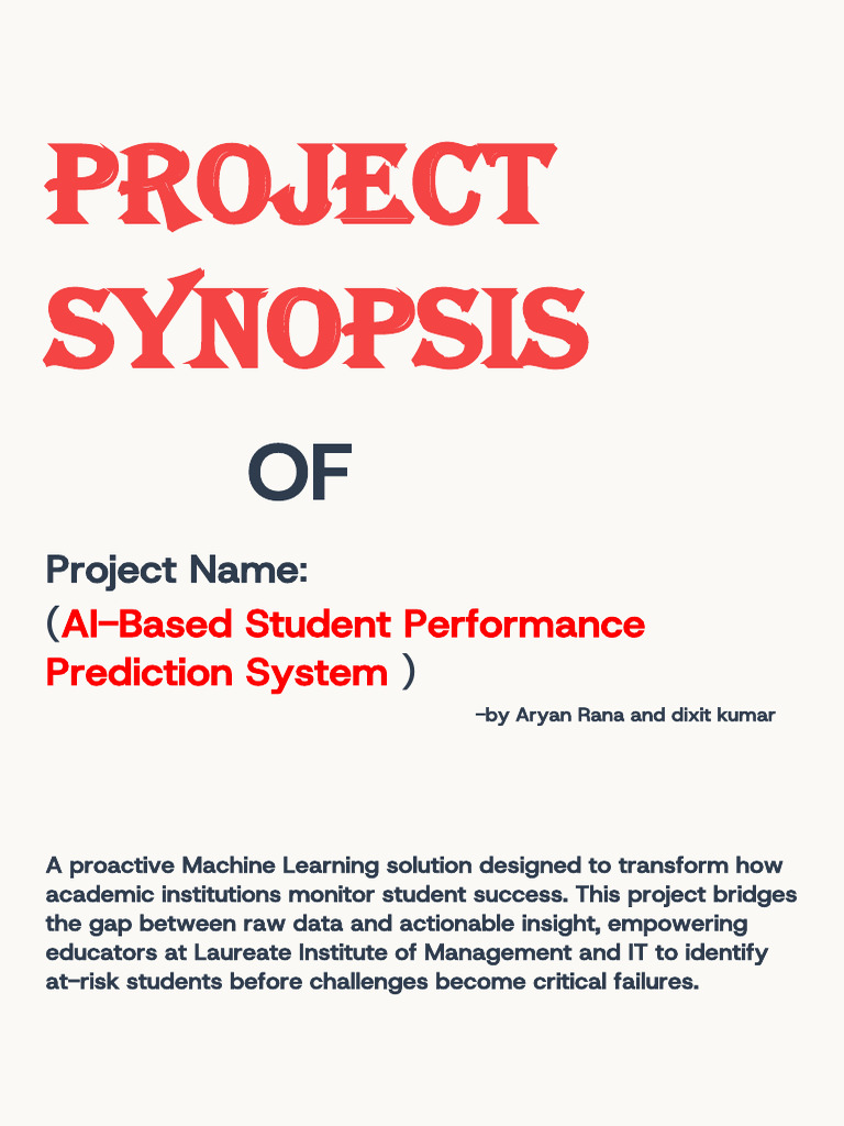 AI Student Performance Prediction System | PDF | Machine Learning ...