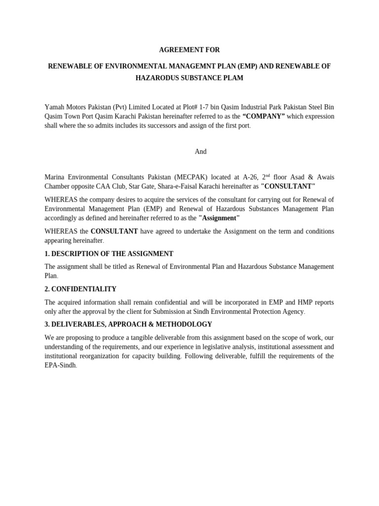 Agreement | PDF | United States Environmental Protection Agency ...
