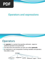 Operators and Expressions, Control Structures in C