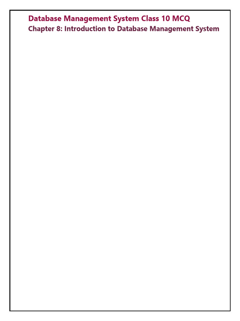 Database Mangement System (1) | PDF | Relational Database | Databases