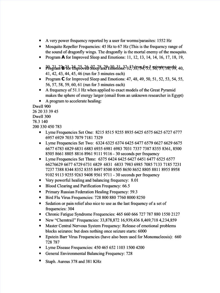 PDF Rife Frequencies Compress | PDF | Cancer | Endocrine System