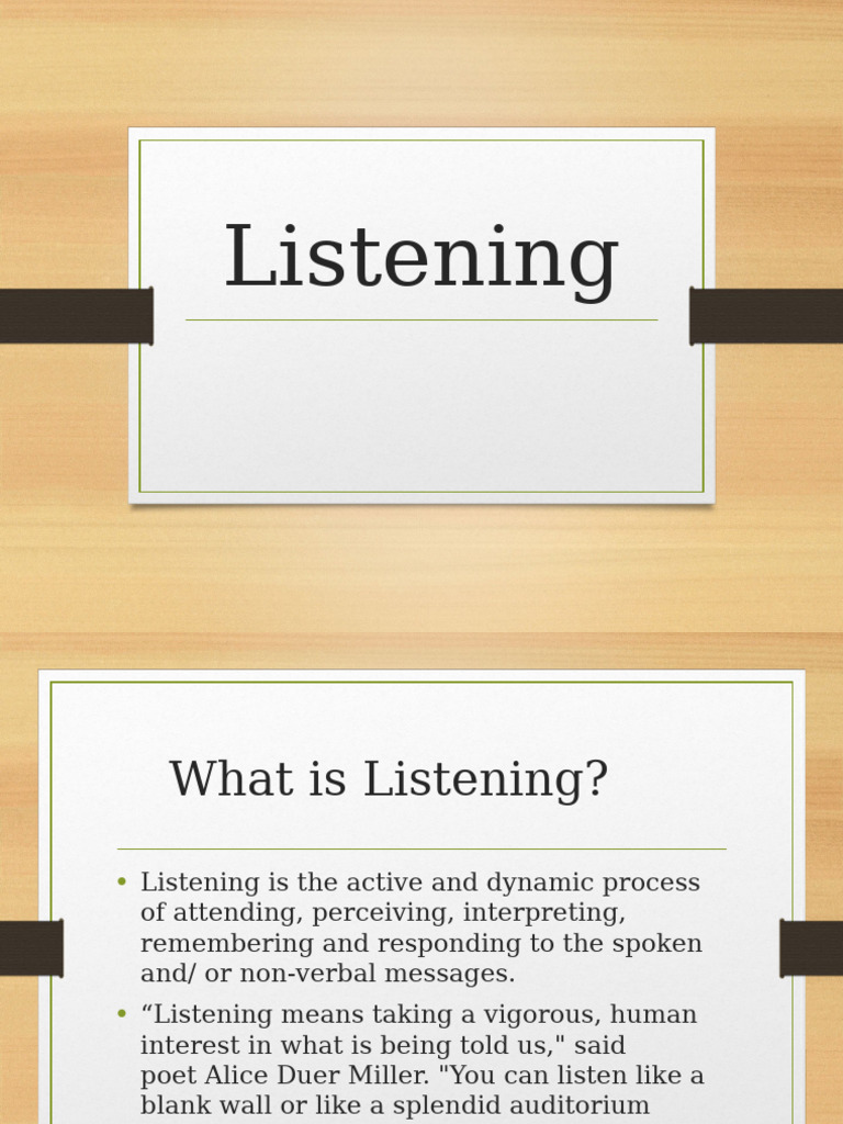 Understanding Effective Listening Skills | PDF | Empathy | Nonverbal ...