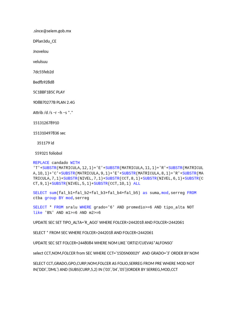 SQL Queries for Educational Data Management | PDF