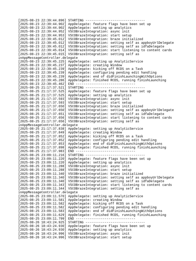 App Launch Log | PDF | System Software | Software