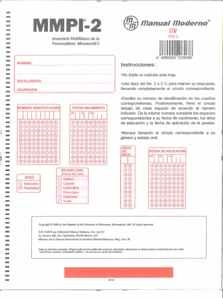 MMPI-2 | PDF
