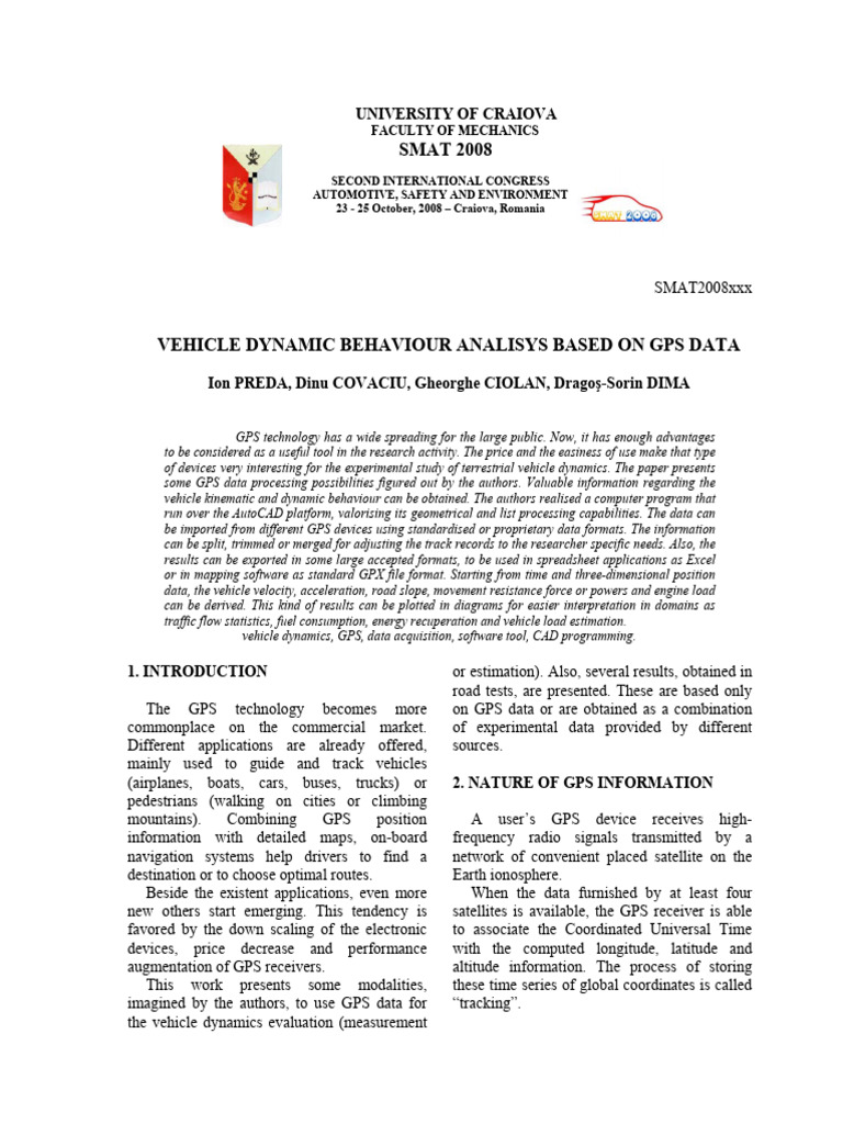 11111111111SMAT-2008xx1_Ion_Preda | PDF | Global Positioning System ...