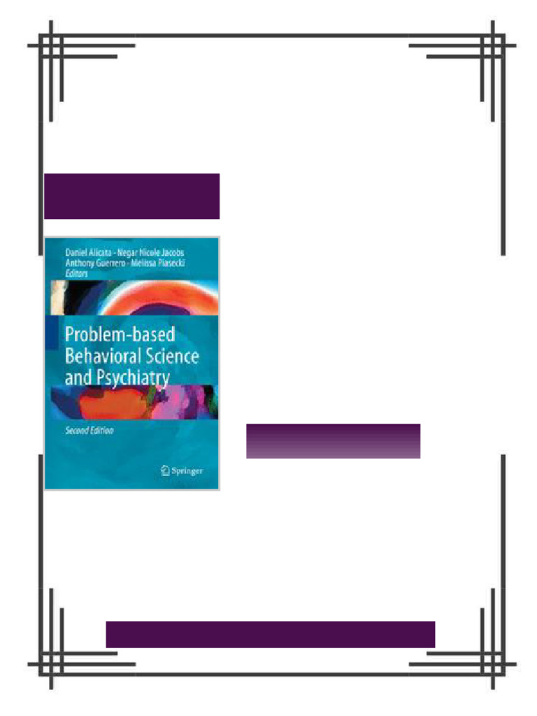 Problem based Behavioral Science and Psychiatry 2nd Edition Daniel ...
