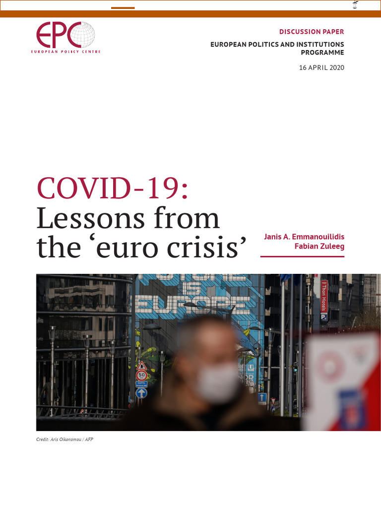 Covid 19 - Lessons from the "euro crisis" | PDF | European Central Bank ...