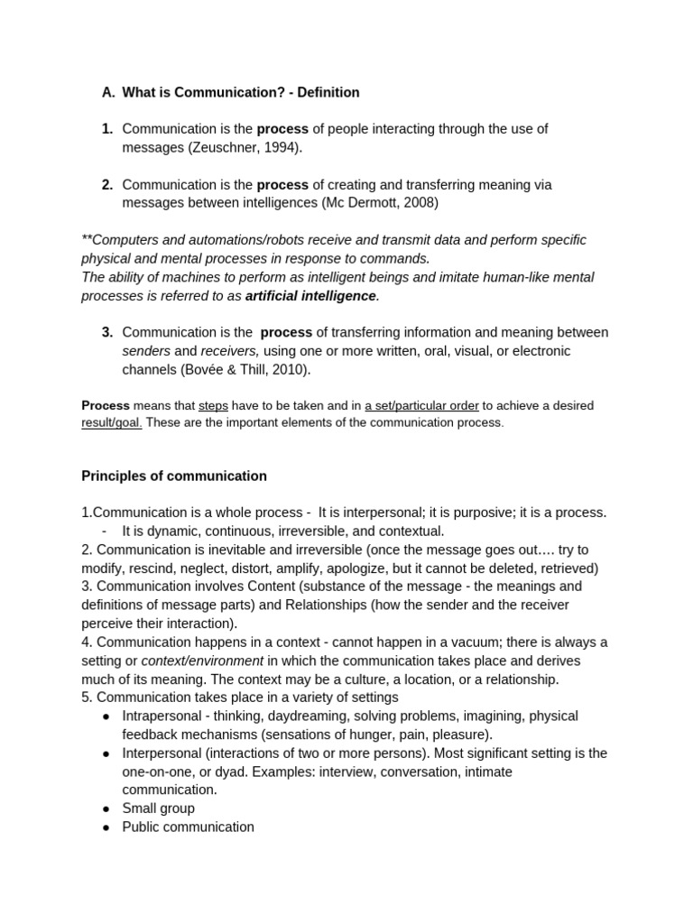 Understanding the Communication Process | PDF | Communication ...
