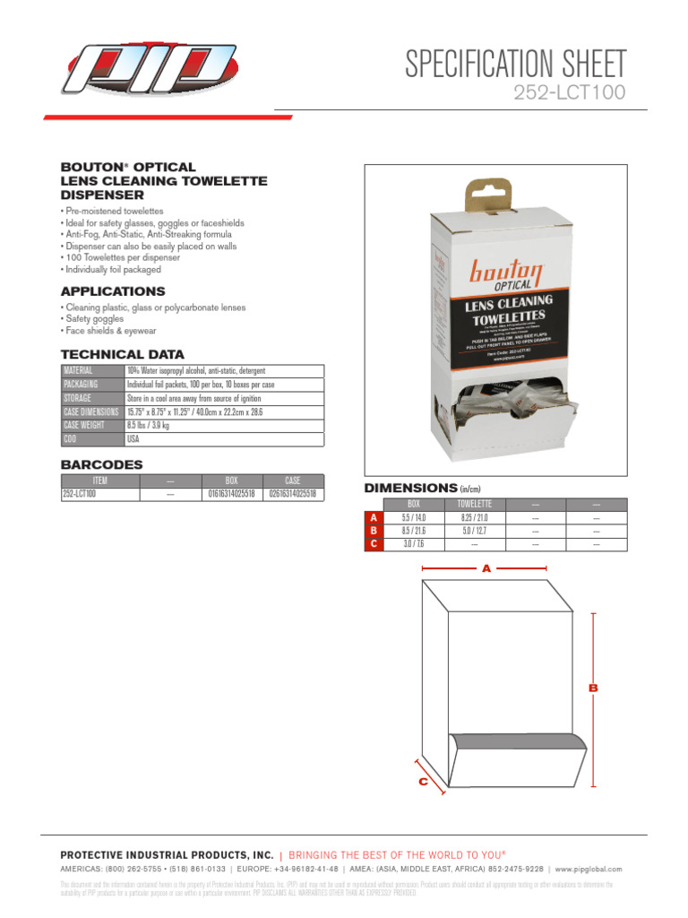 Horizon Manufacturing 4017 Dispenser Rack – For Lens Cleaning Towelettes Or Disposable Gloves, Wall Mountable