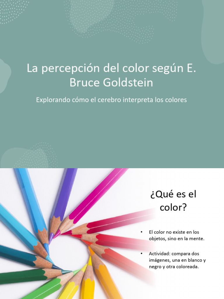 Percepción del Color: Teorías y Emociones | PDF | Color | Percepción visual