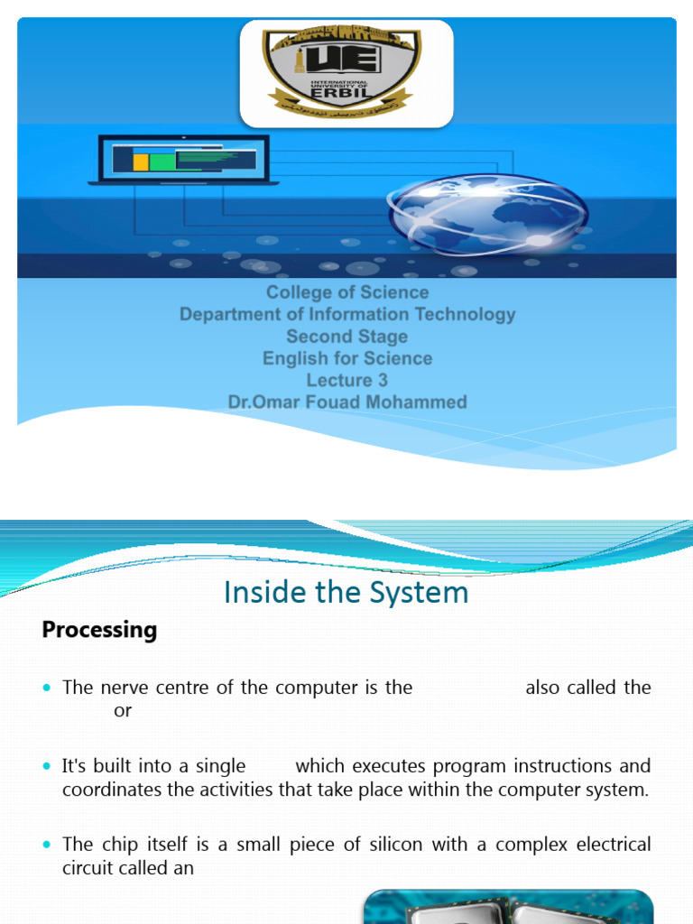English for Science 3 | PDF | Computer Data Storage | Random Access Memory