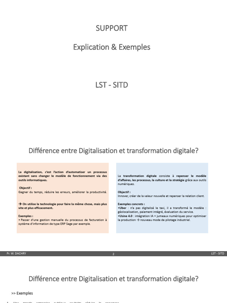 Digitalisation vs Transformation Digitale | PDF | Business