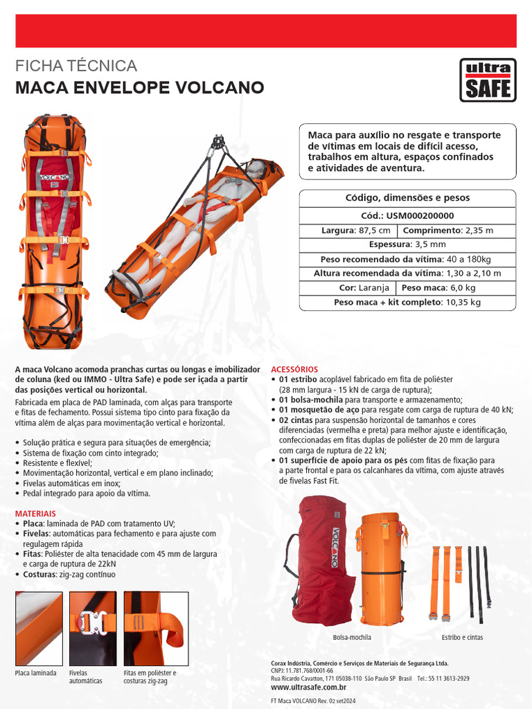 Maca Envelope Volcano para Resgate Seguro | PDF