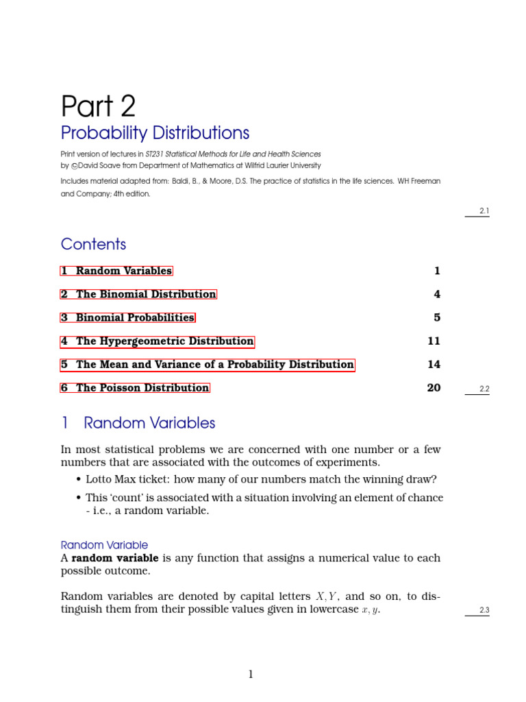Probability Distributions Overview | PDF | Probability Distribution ...