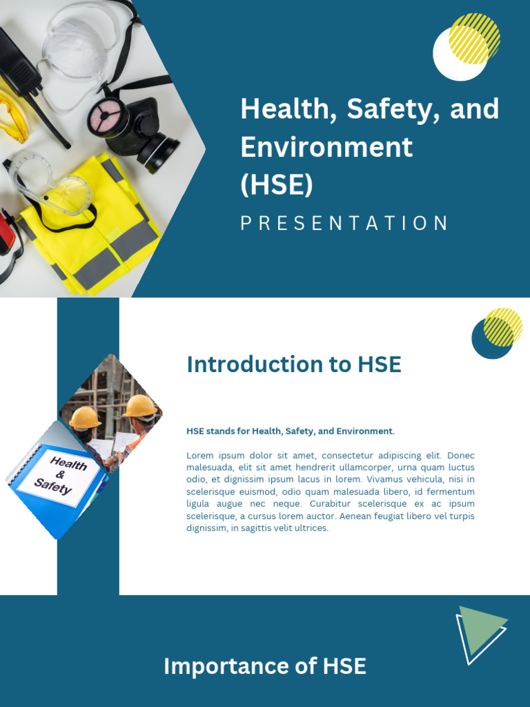 Health, Safety, and Environment (HSE) | PDF
