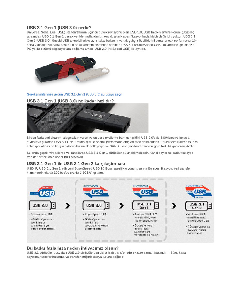 Usb 3.1 Nedir | PDF