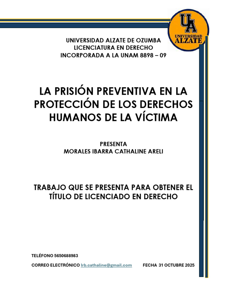 Prisión Preventiva y Derechos de la Víctima | PDF | La justicia ...