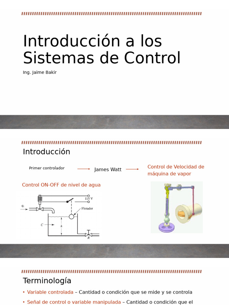 Introducción a Sistemas de Control | PDF | Sistema de control | Linealidad