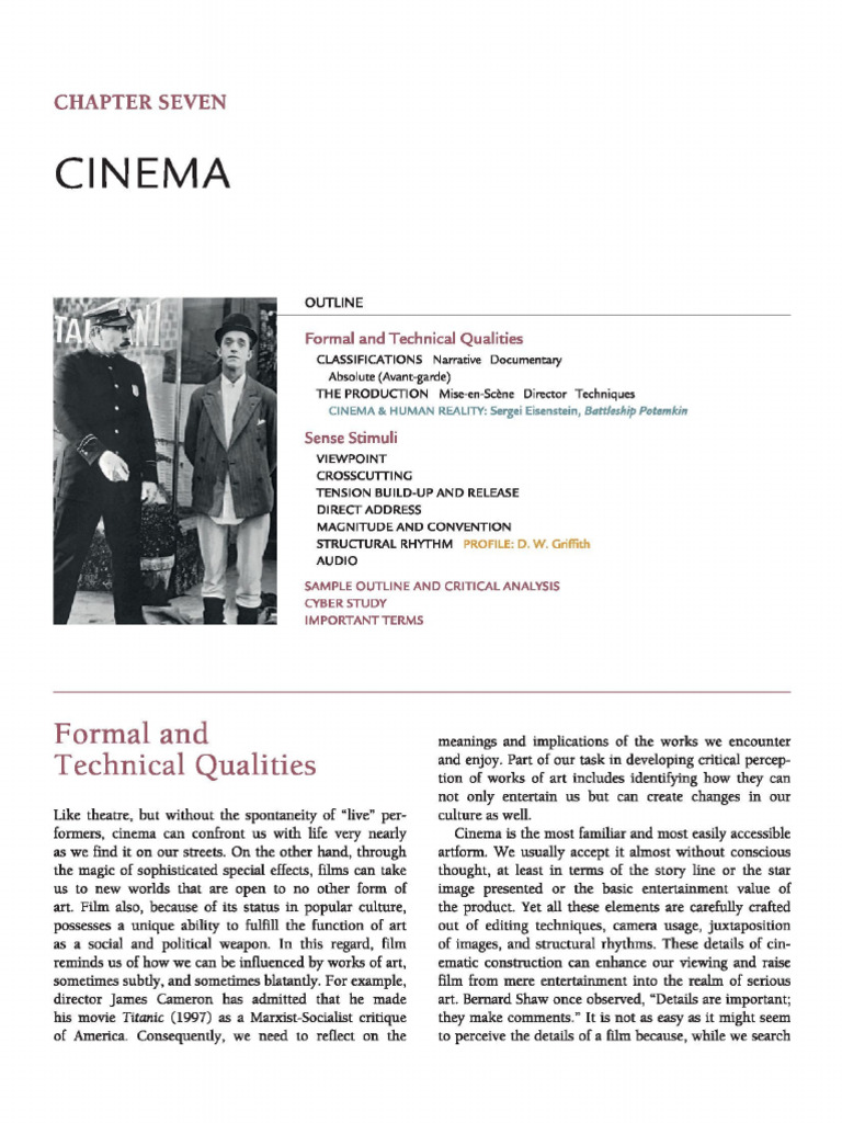 Understanding Cinema's Art and Techniques | PDF | Documentary Film | Camera