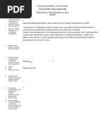 Form B3 Statutory Declaration WA | PDF | Affidavit | Accountant