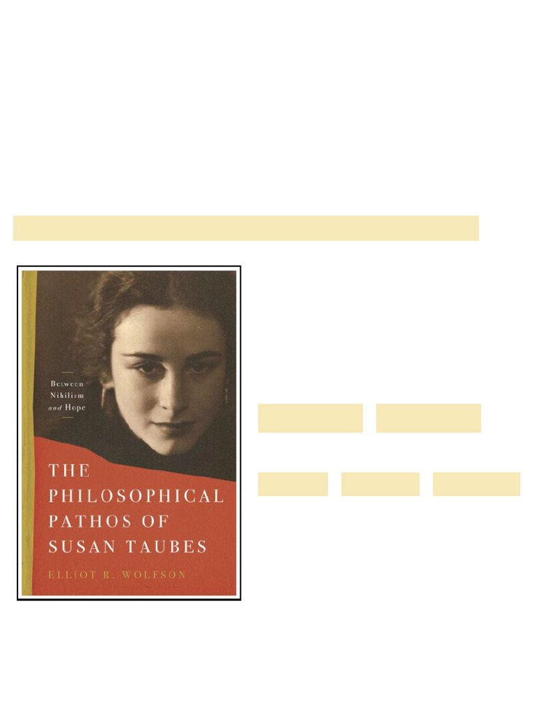 (Ebook) The Philosophical Pathos of Susan Taubes: Between Nihilism and ...