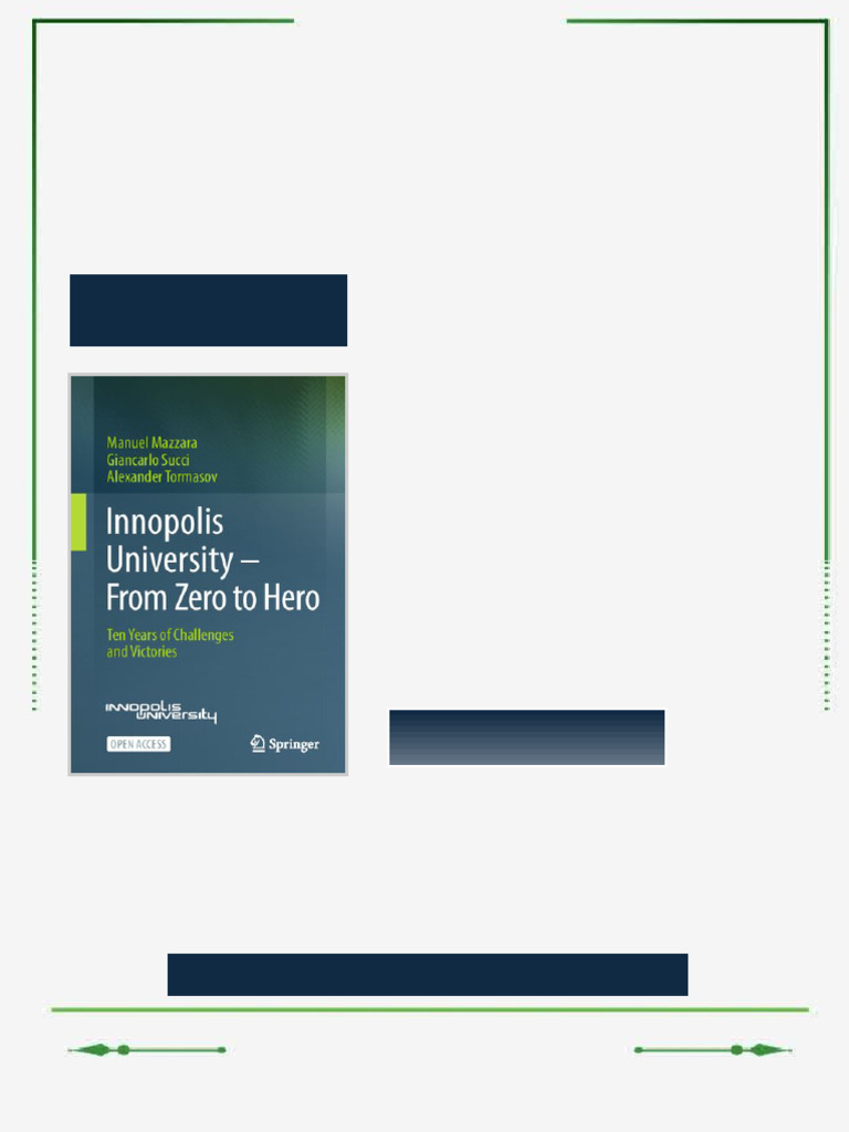 Innopolis University From Zero To Hero Ten Years Of Challenges And ...