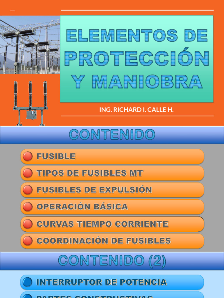 3 ELEMENTOS DE PROTECCION Y MANIOBRA v24 | PDF | Fusible (Eléctrico