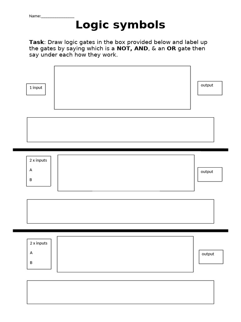 Logic Gates: NOT, AND, OR Explained | PDF