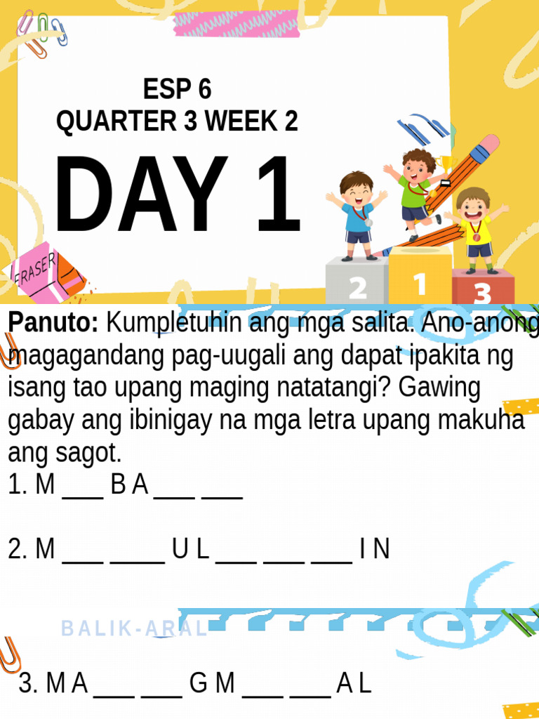 g6q3w2 Esp PPT (Melcs) @sir Ims | PDF