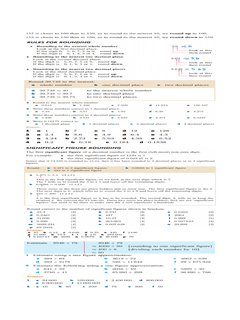 Y8 (2) Rounding | PDF