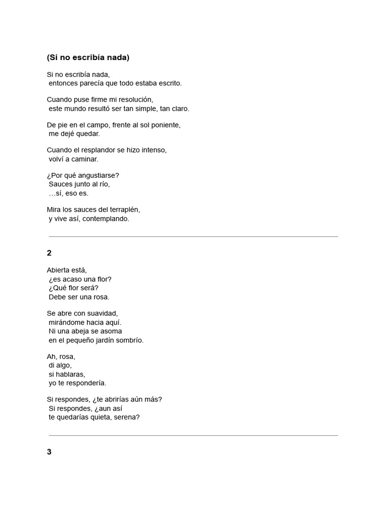 (Si No Escribía Nada) Nakahara Chuya | PDF