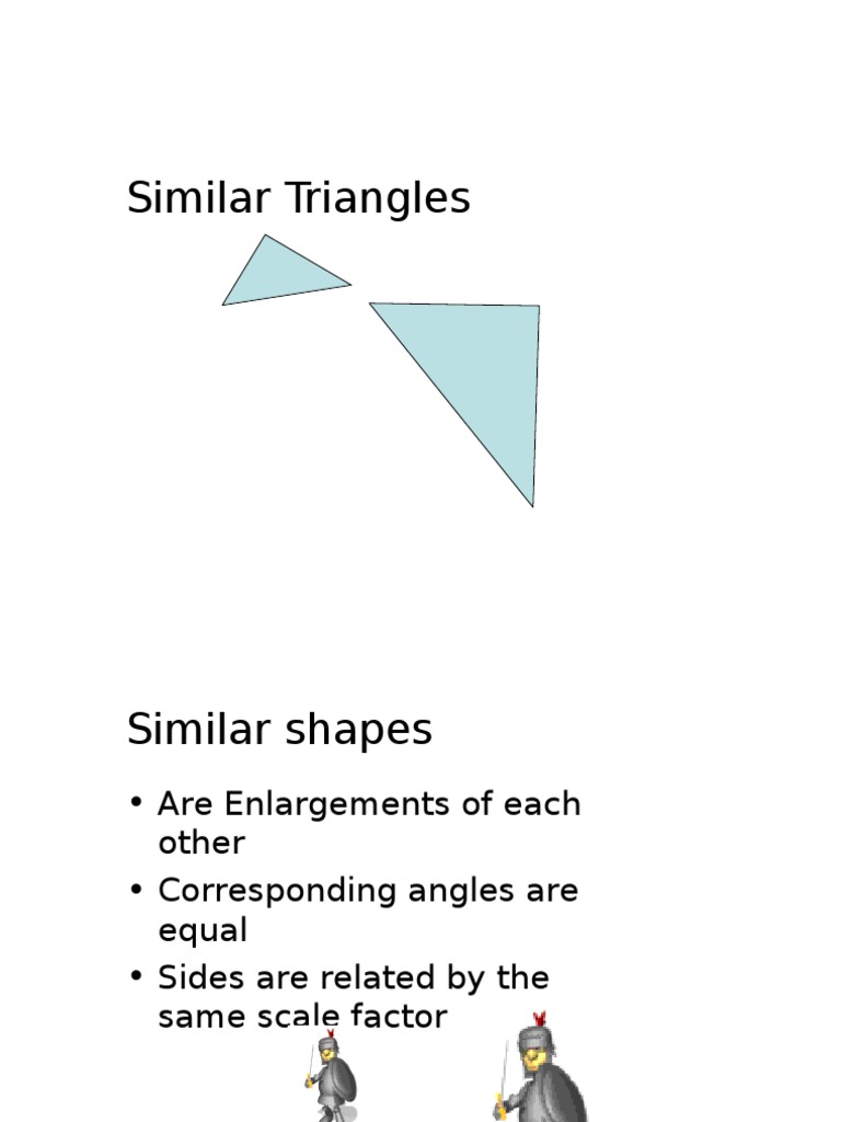 Proportionality in Similar Triangles | PDF | Ratio | Triangle