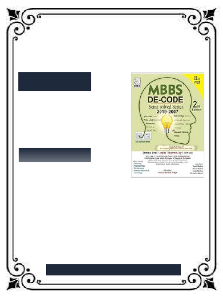 MBBS DE-CODE 2nd Edition Singh eBook editor-approved version | PDF ...