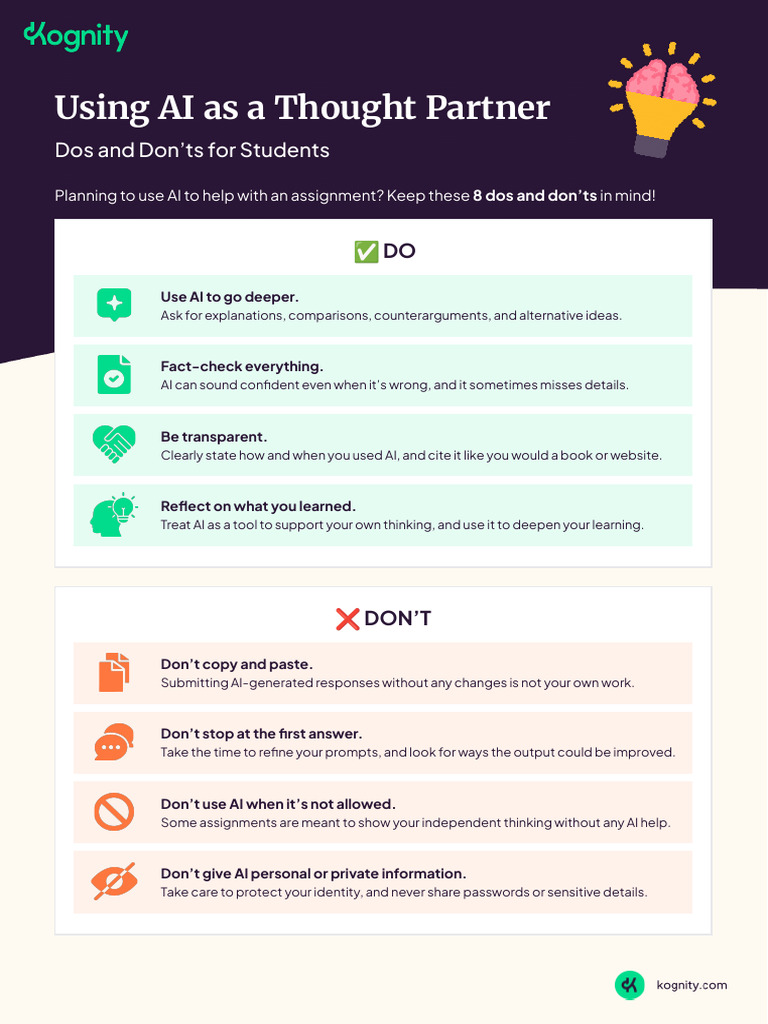 AI Use Guidelines for Students | PDF